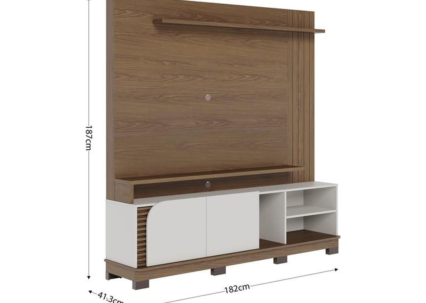 Estante para TV até 75" 2 Portas Colibri Jurerê