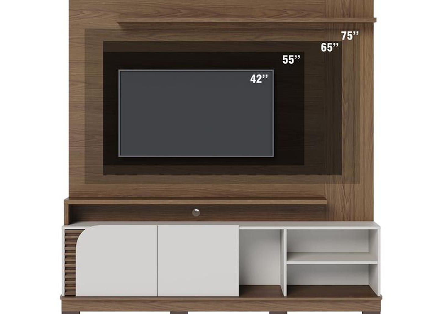Estante para TV até 75" 2 Portas Colibri Jurerê
