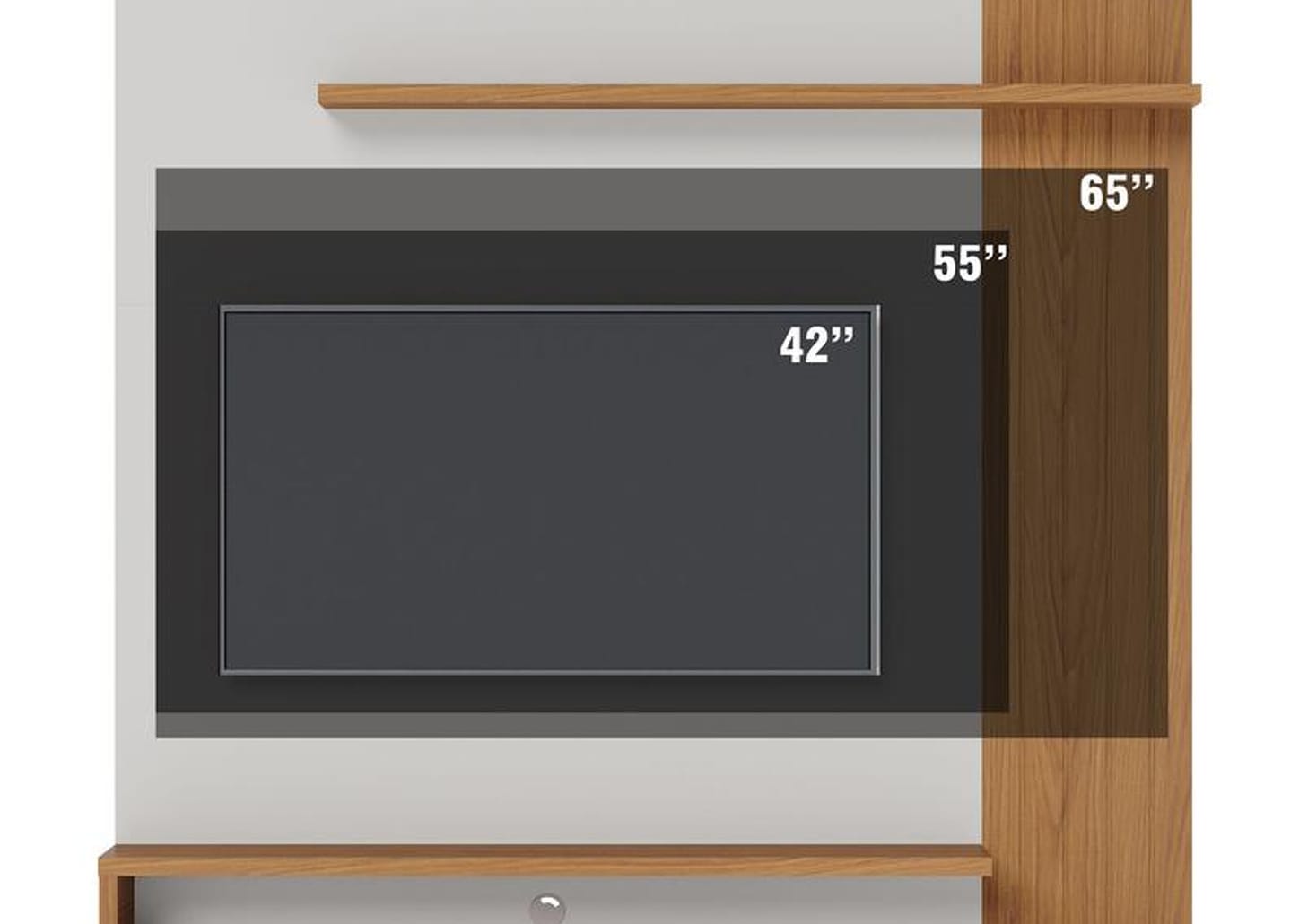 Estante para TV até 65" 2 Portas Colibri Jurerê