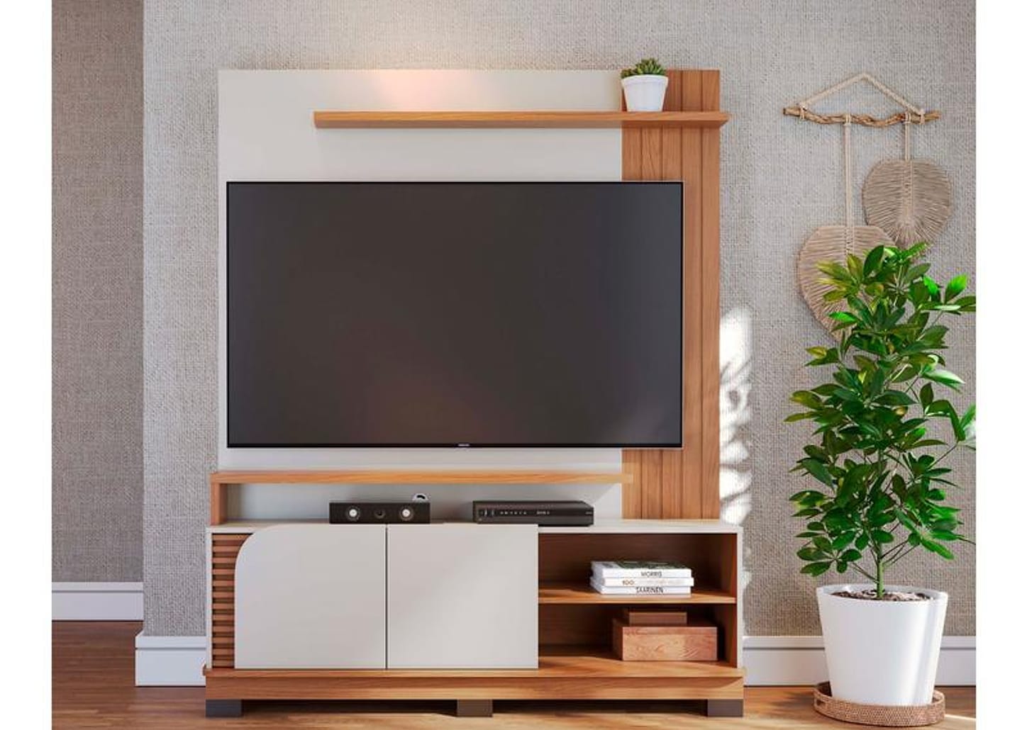 Estante para TV até 65" 2 Portas Colibri Jurerê