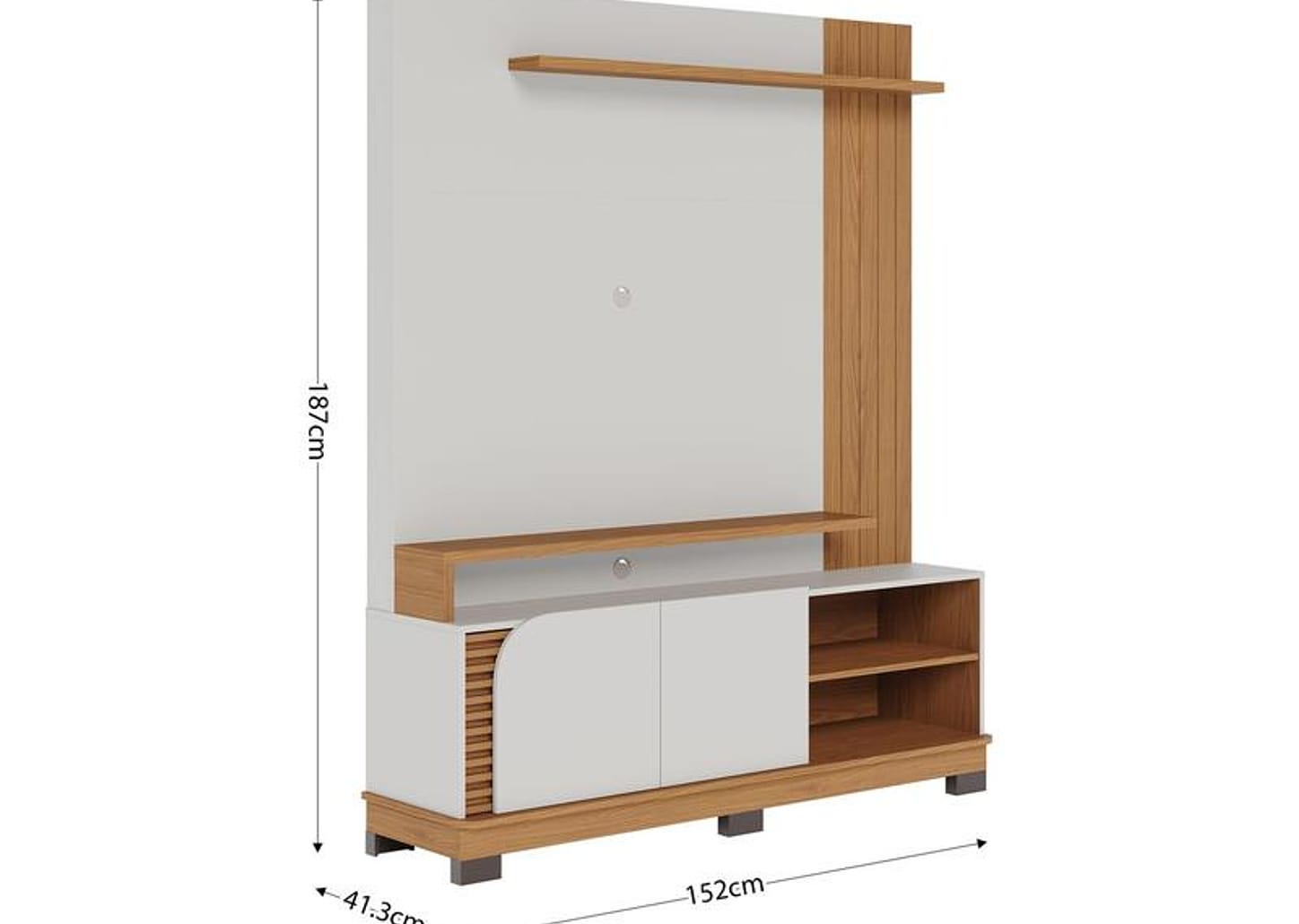 Estante para TV até 65" 2 Portas Colibri Jurerê
