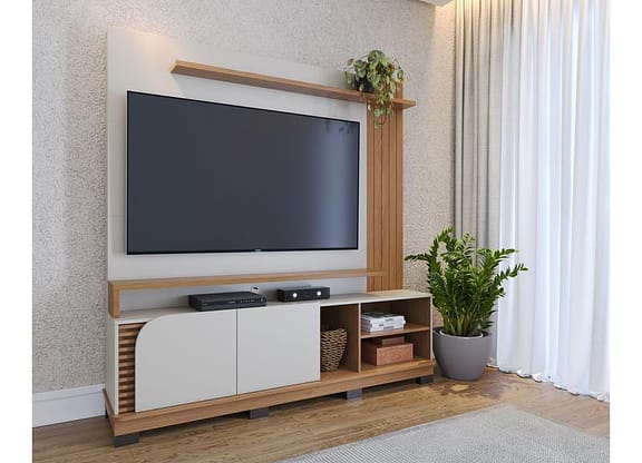 Estante para TV até 75" 2 Portas Colibri Jurerê