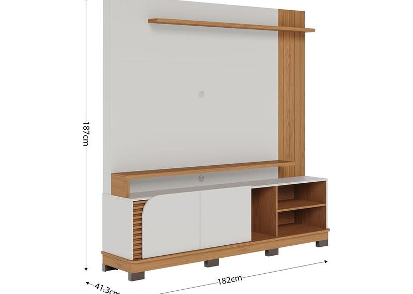 Estante para TV até 75" 2 Portas Colibri Jurerê