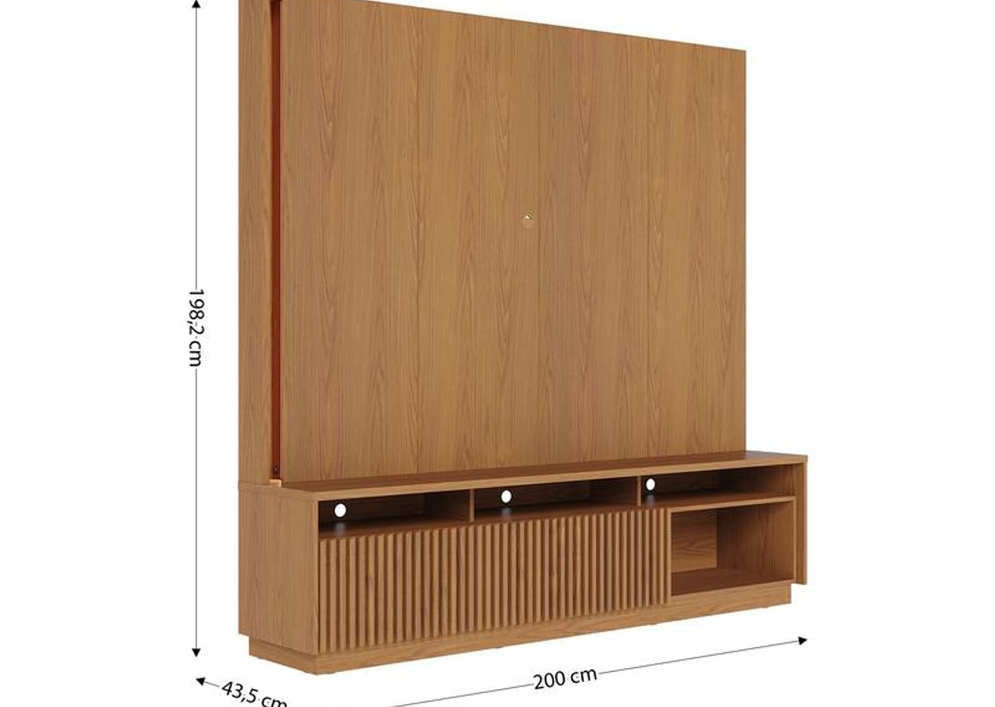 Estante Home para TV até 75" 2 Portas Colibri Jordão