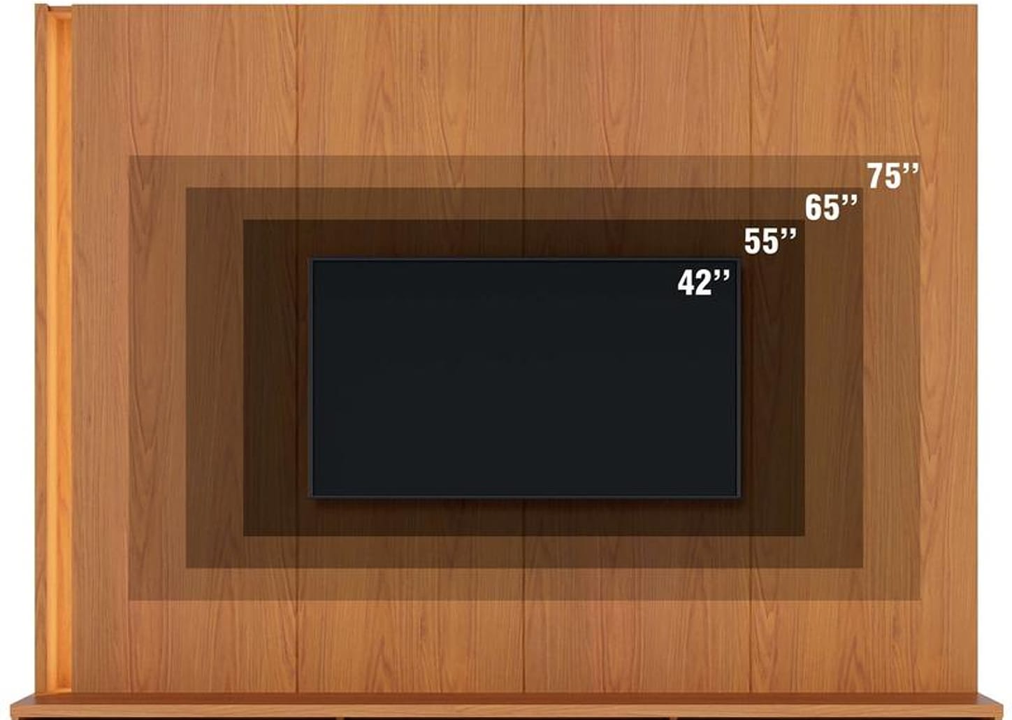 Estante Home para TV até 75" 2 Portas Colibri Jordão