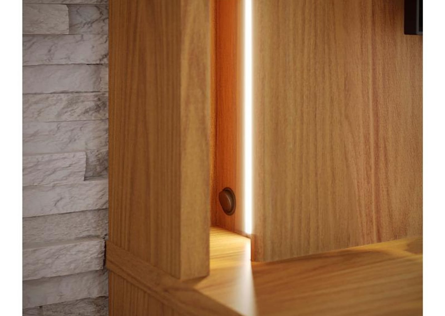 Estante Home para TV até 75" 2 Portas Colibri Jordão