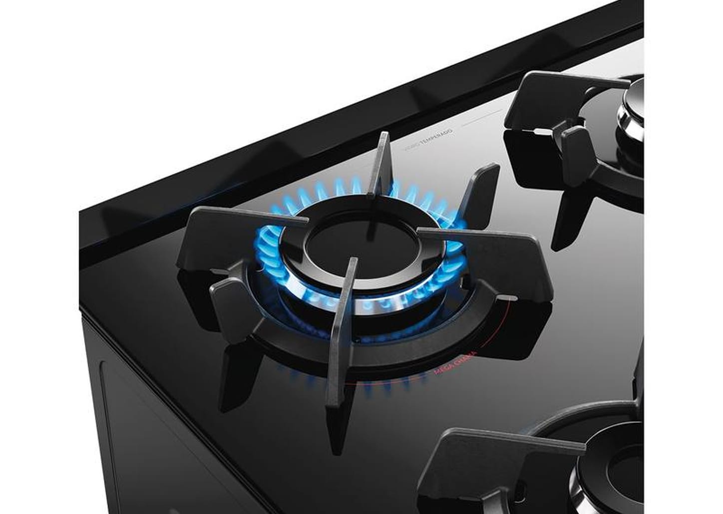 Fogão 4 Bocas Dako Preto Supreme Glass