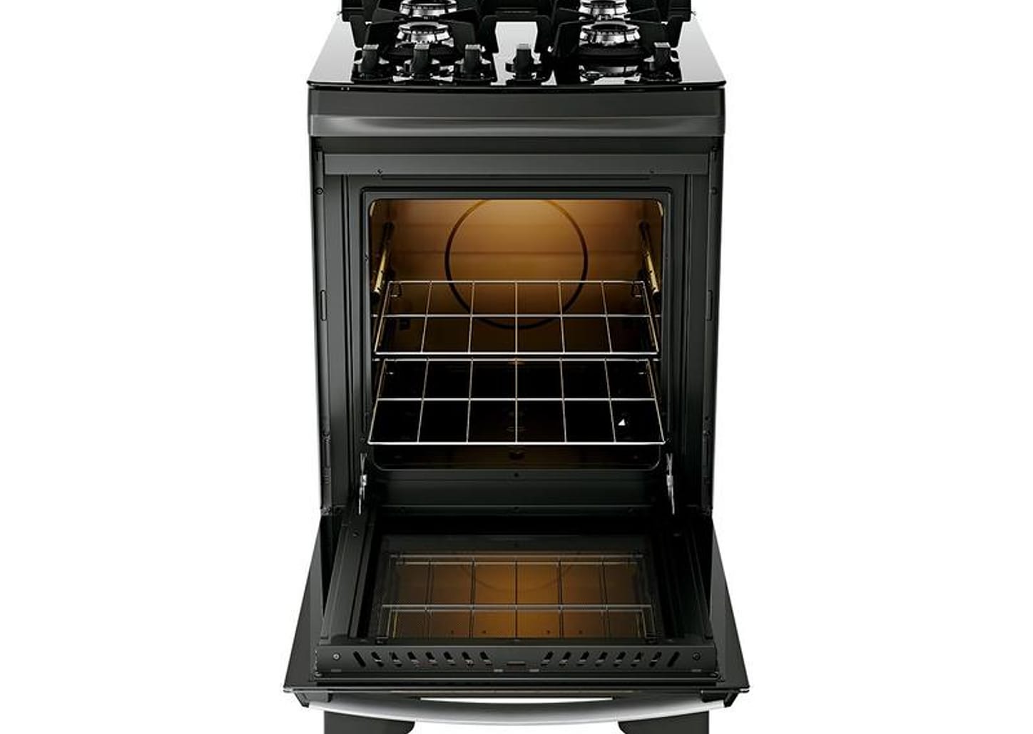 Fogão 4 Bocas Dako Preto Supreme Glass