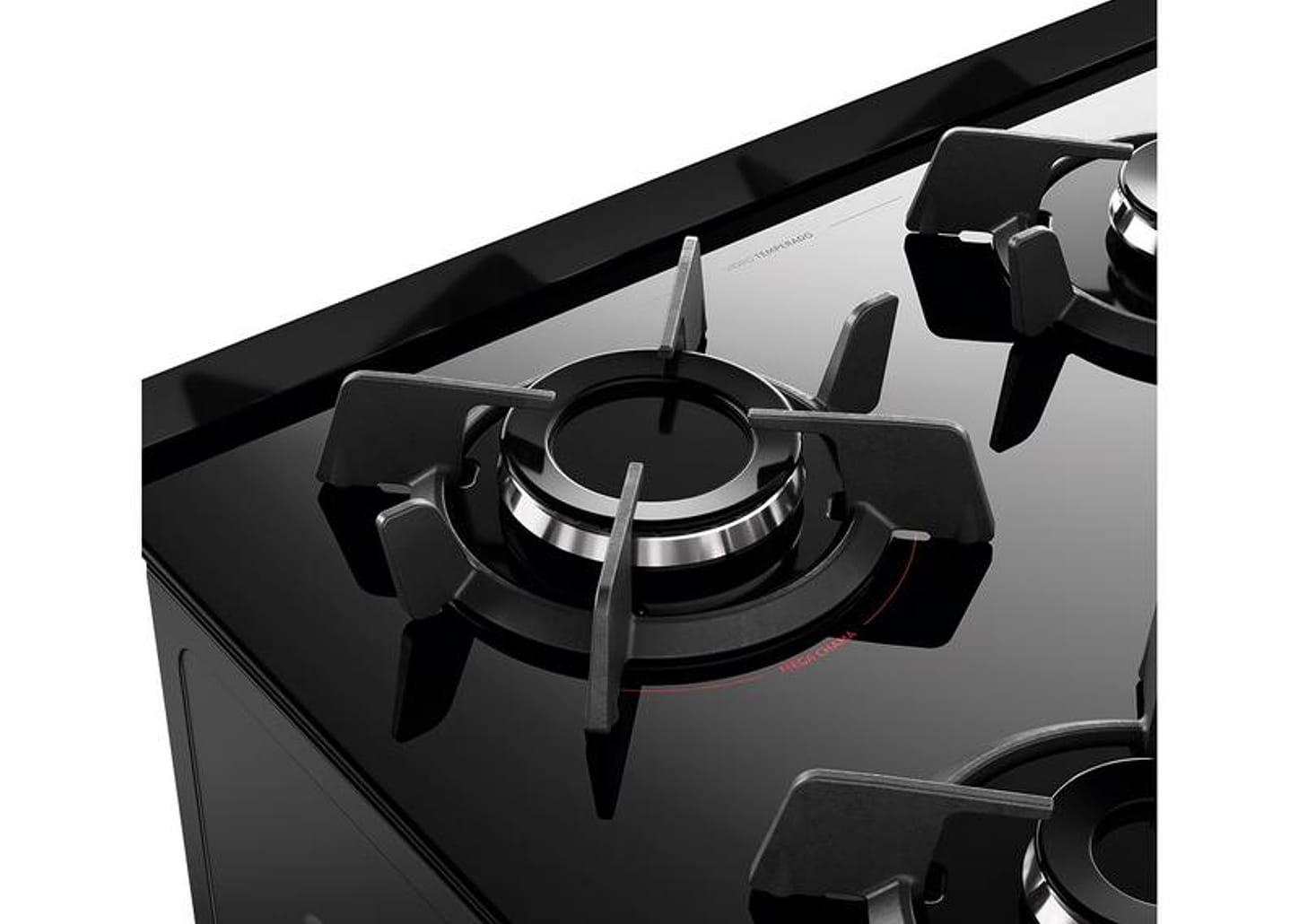 Fogão 4 Bocas Dako Preto Supreme Glass