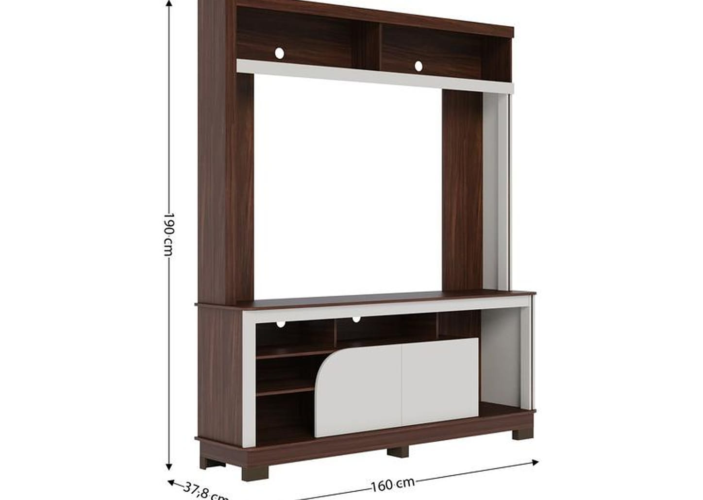 Estante para TV até 65" 2 Portas Colibri Belaya