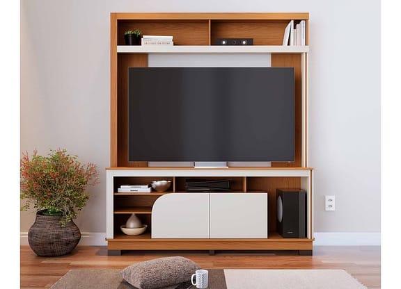 Estante para TV até 65" 2 Portas Colibri Belaya