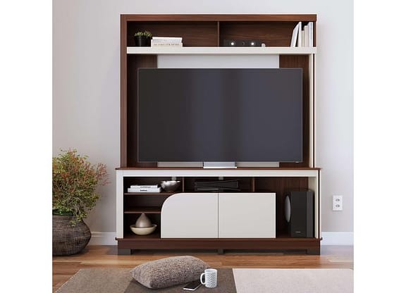 Estante para TV até 65" 2 Portas Colibri Belaya