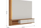 Painel para TV até 65" Colibri Egeu