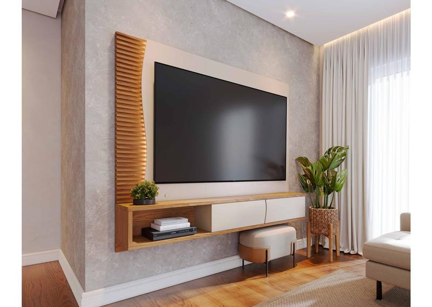 Painel para TV até 65" Colibri Egeu