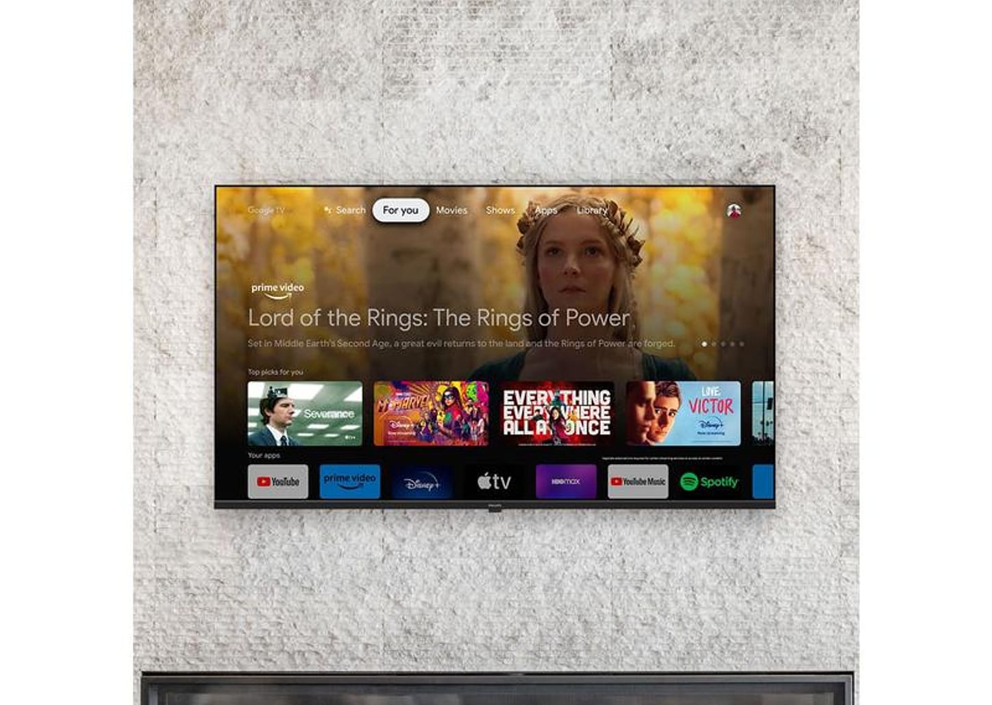 Smart TV 70" Philips 4K UHD DLED 70PUG7019/78 Google TV Quad Core Google Assistente 3 HDMI