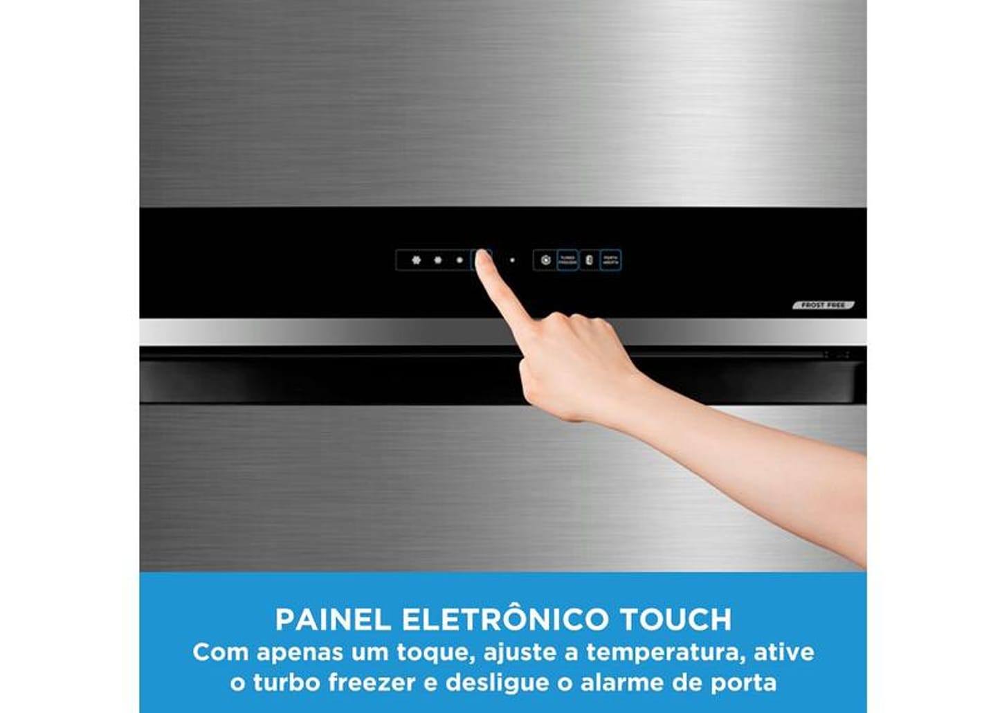 Geladeira/Refrigerador Midea Frost Free Duplex Inox 473L MD-RT611EVK463 Inverter