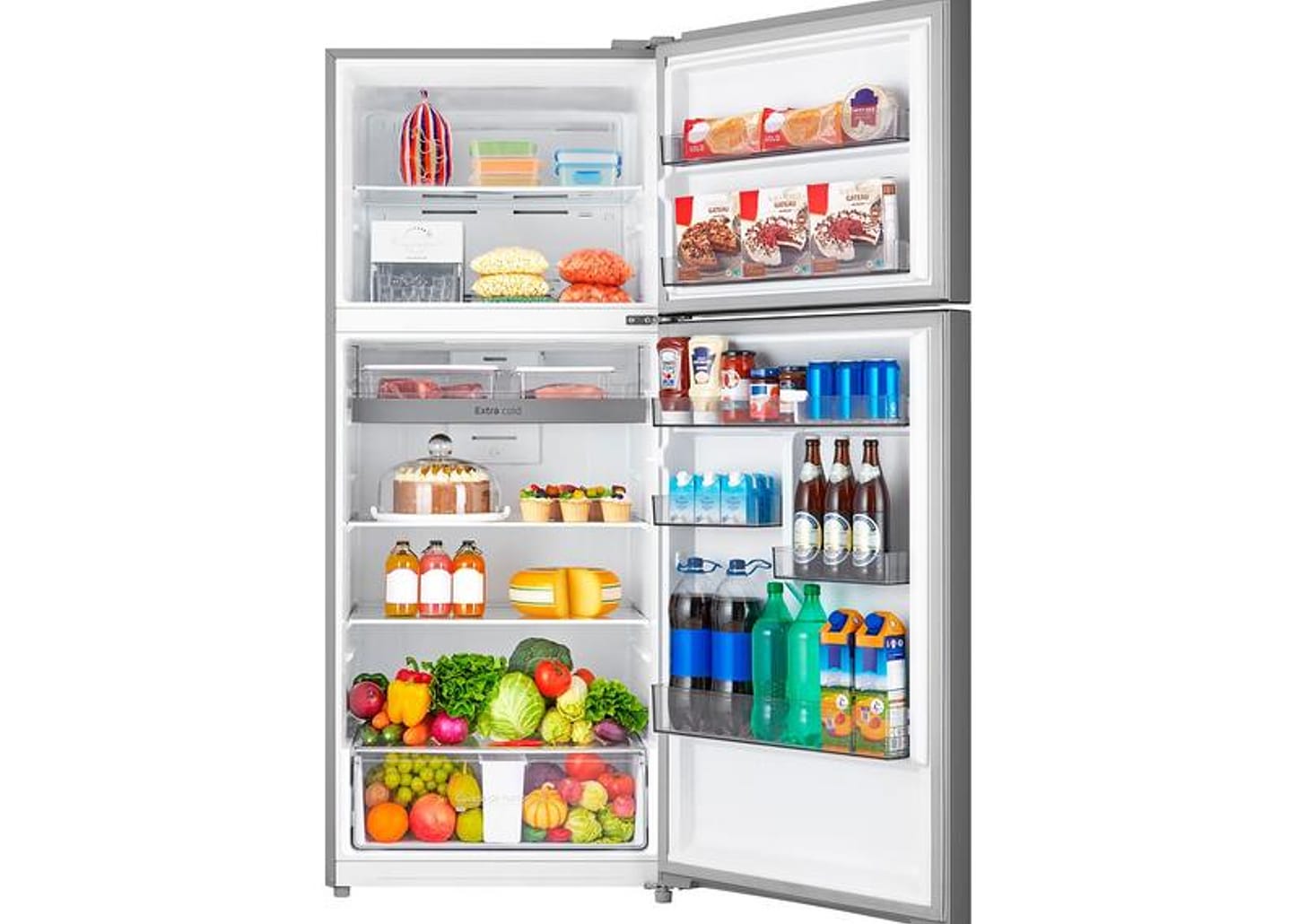 Geladeira/Refrigerador Midea Frost Free Duplex Inox 473L MD-RT611EVK463 Inverter