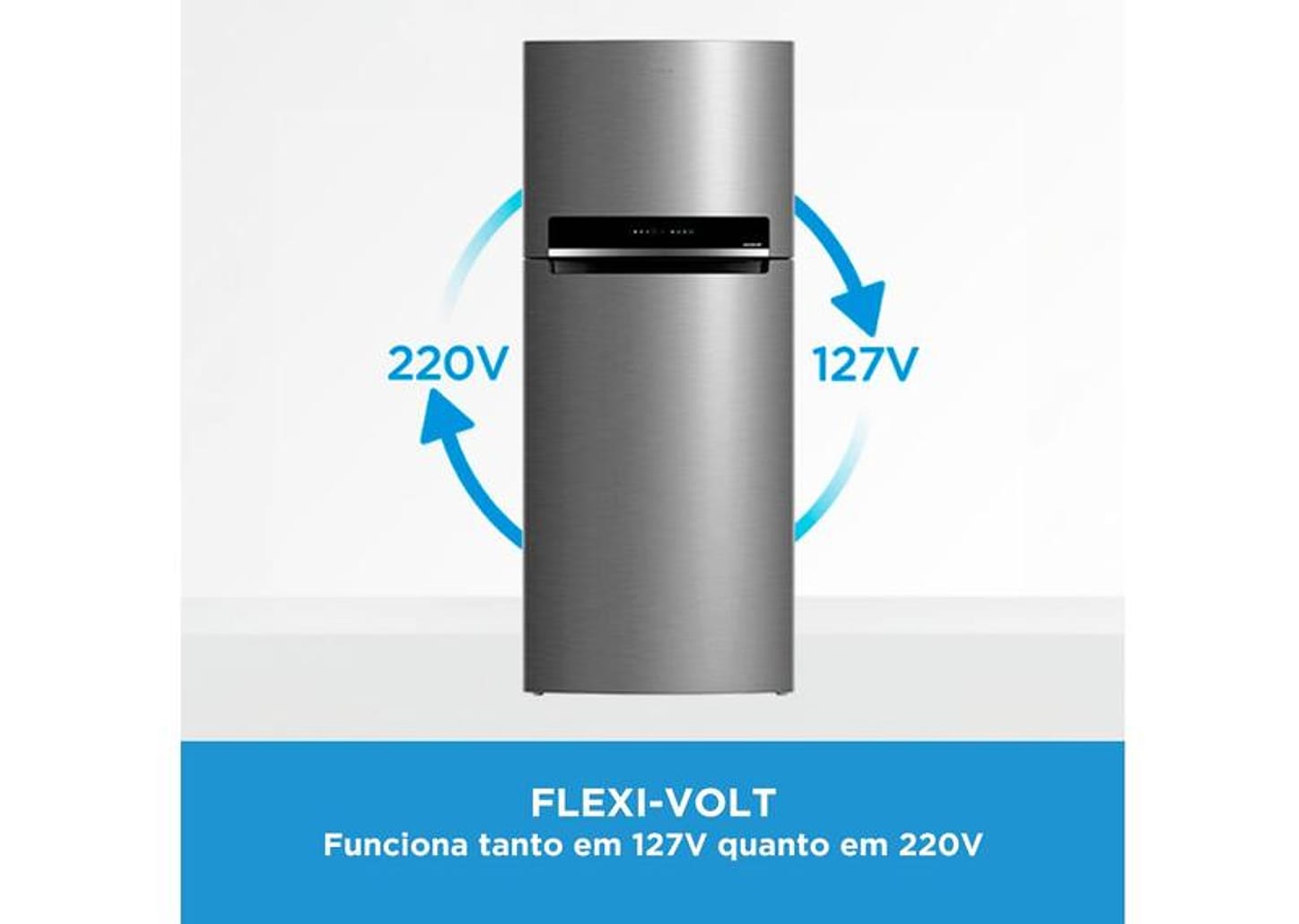 Geladeira/Refrigerador Midea Frost Free Duplex Inox 473L MD-RT611EVK463 Inverter