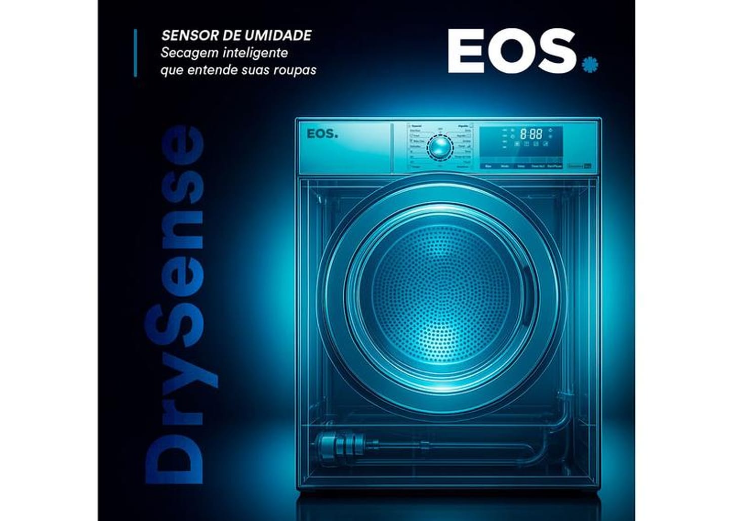 Secadora de Roupas de Piso EOS 12kg ESR211VB 15 Programas de Secagem