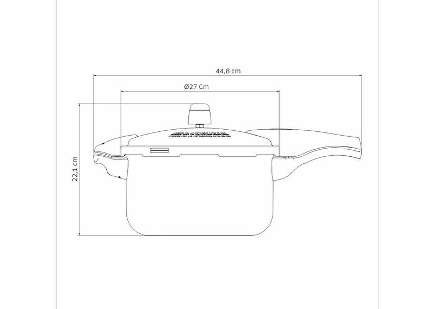 Panela de Pressão Tramontina Alumínio Antiaderente 6L Fechamento Externo Vermelho Vancouver Effect