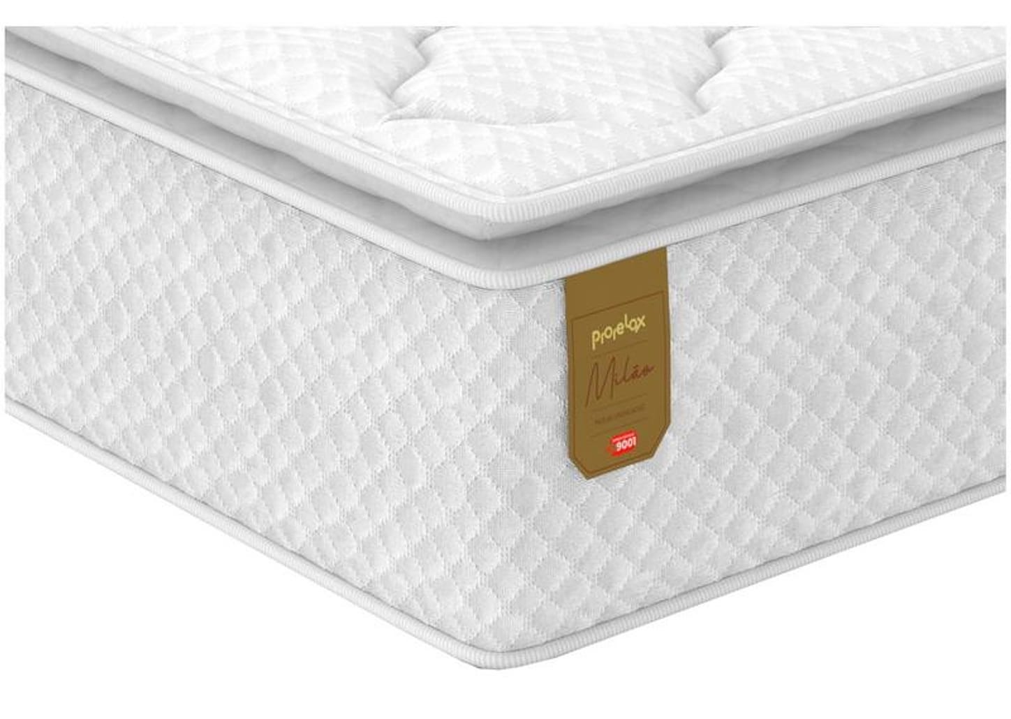 Colchão Casal Prorelax de Molas Ensacadas 32x138x188cm Milão