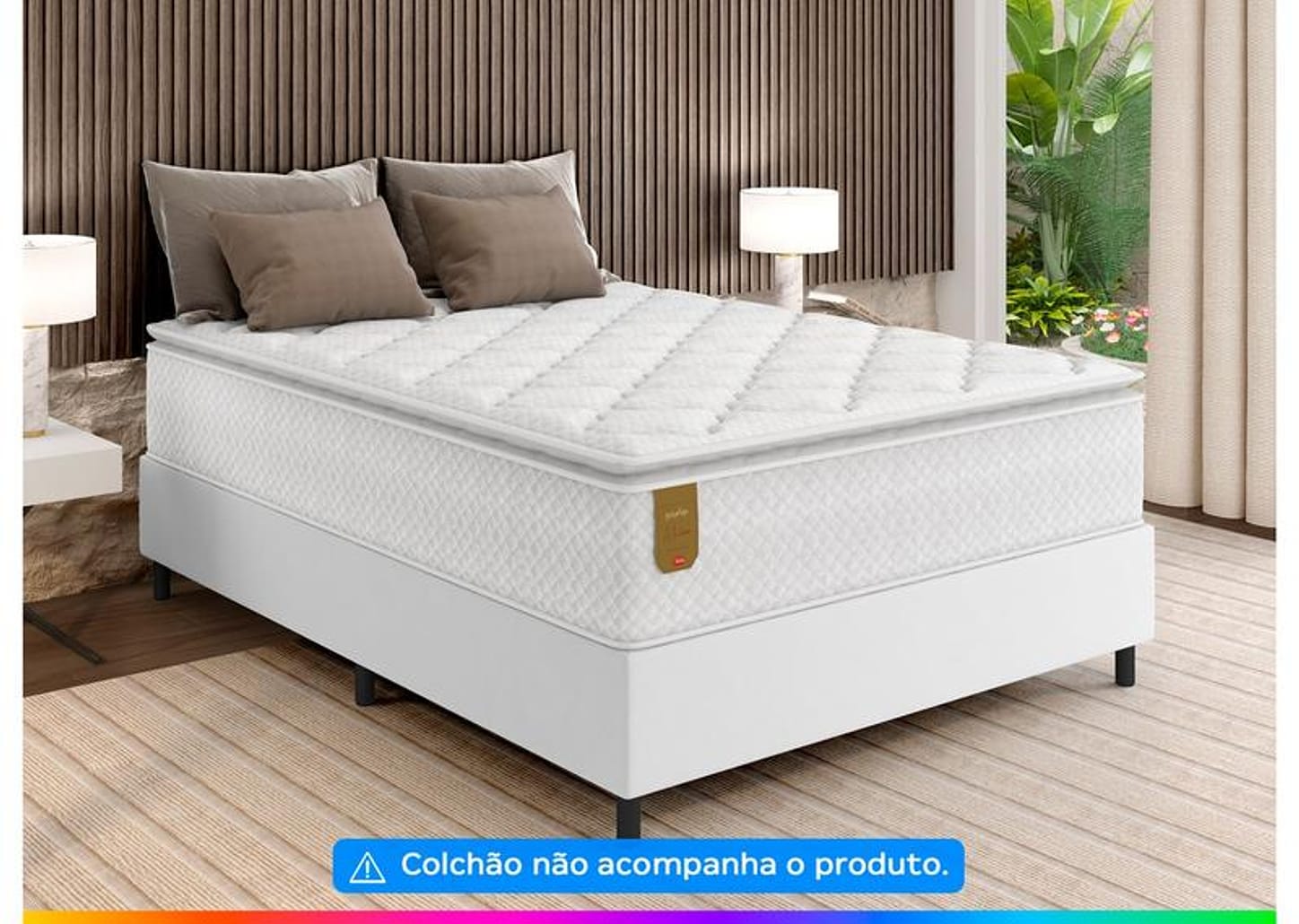 Base Cama Box Casal Prorelax 37x138x188cm Milão