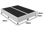 Base Cama Box Queen Prorelax Bipartida 37x158x198cm Milão