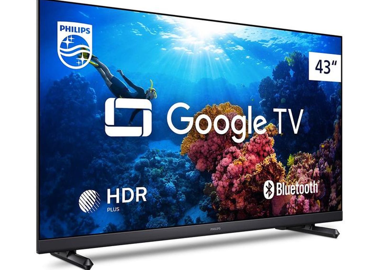 Smart TV 43" Philips Full HD DLED 43PFG6918/78 60Hz Google TV Quad Core Google Assistente 3 HDM