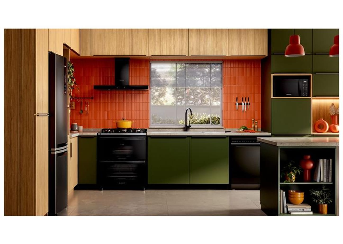 Fogão 5 Bocas Brastemp Preto Duplo Forno BFD5LAE