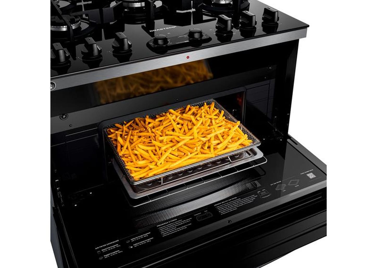 Fogão 5 Bocas Brastemp Preto Duplo Forno BFD5LAE