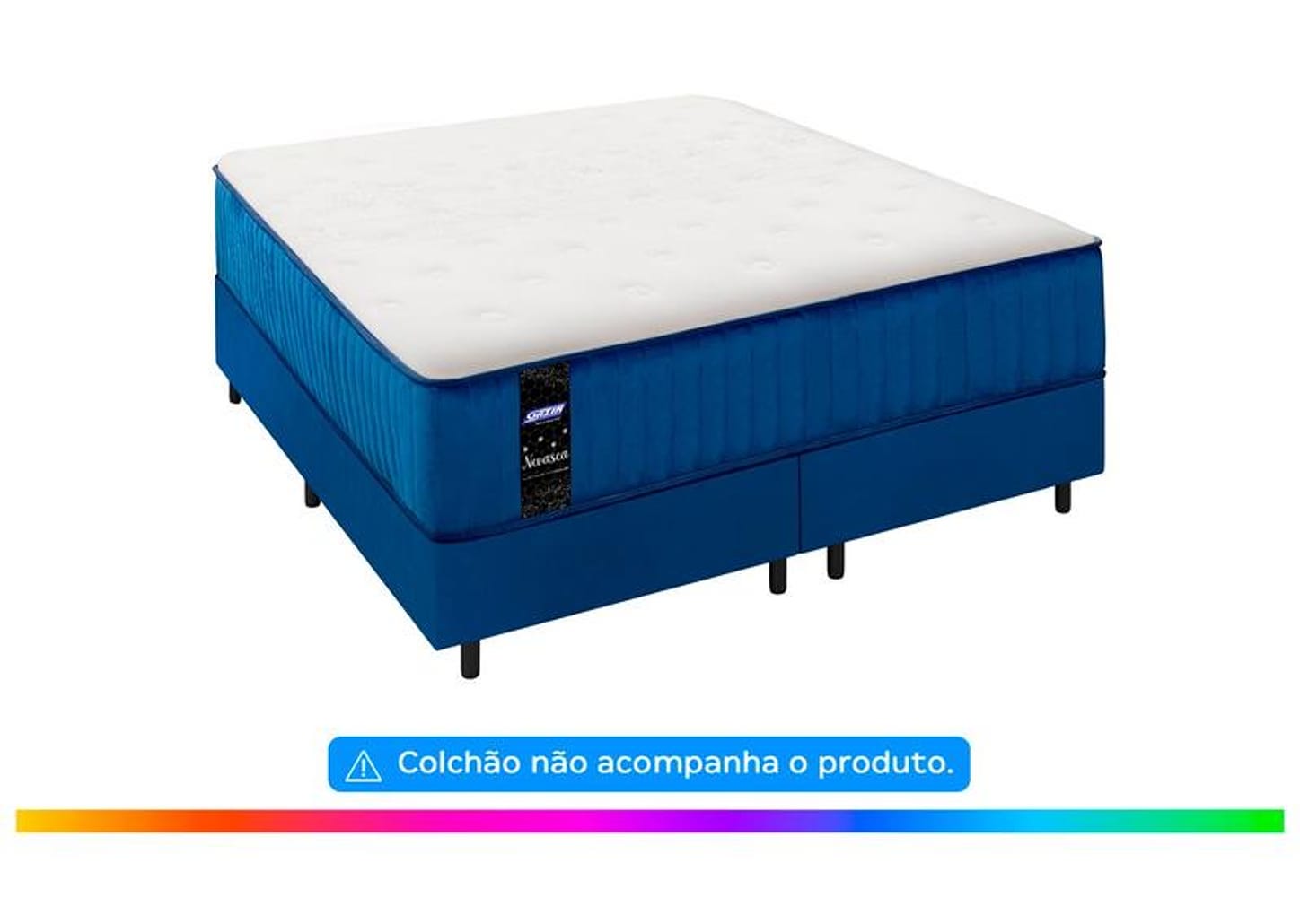 Base Cama Box Queen Gazin 27x158x198cm Nevasca