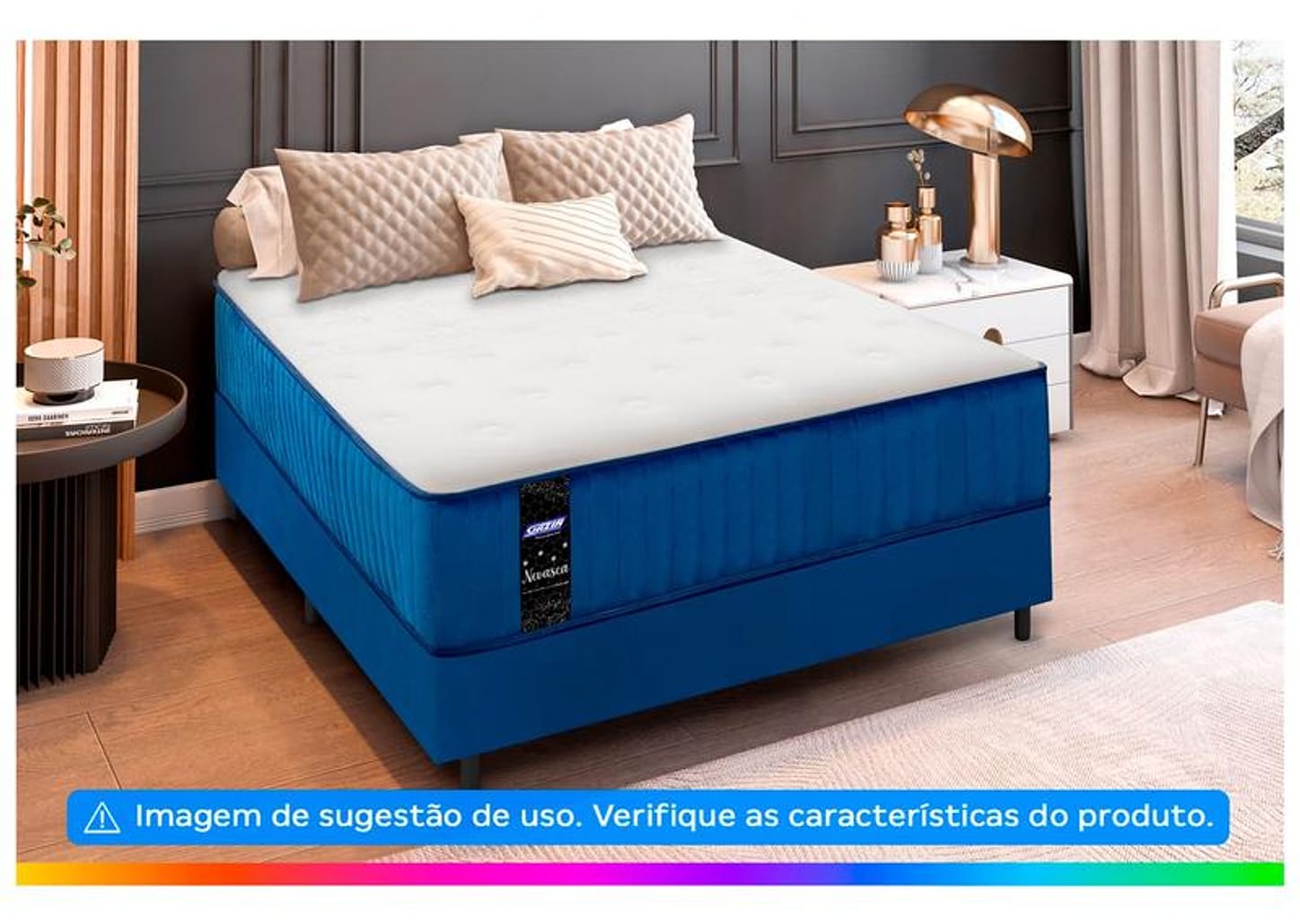 Colchão Casal Umaflex de Mola 33x138x188cm Nevasca