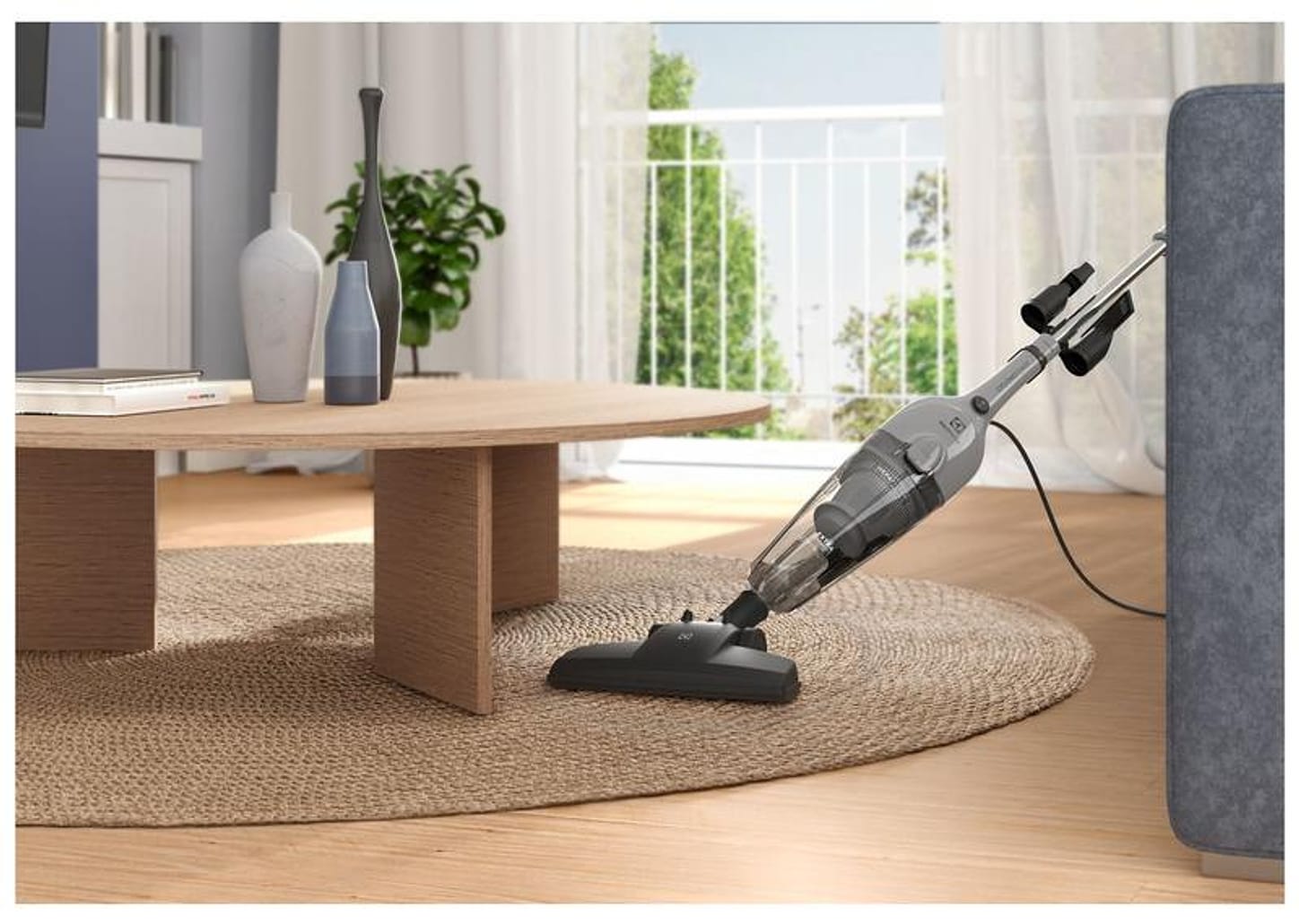 Aspirador de Pó 2 em 1 Electrolux com Filtro HEPA 1500W Cyclonic Power STK16 Cinza