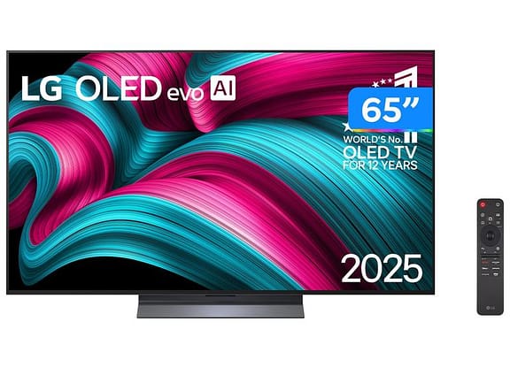 Smart TV 65" LG 4K Ultra HD OLED OLED65C5PSA webOS 25 α9 AI Processor 4K Gen8 Alexa 4 HDMI 2.1 3 USB