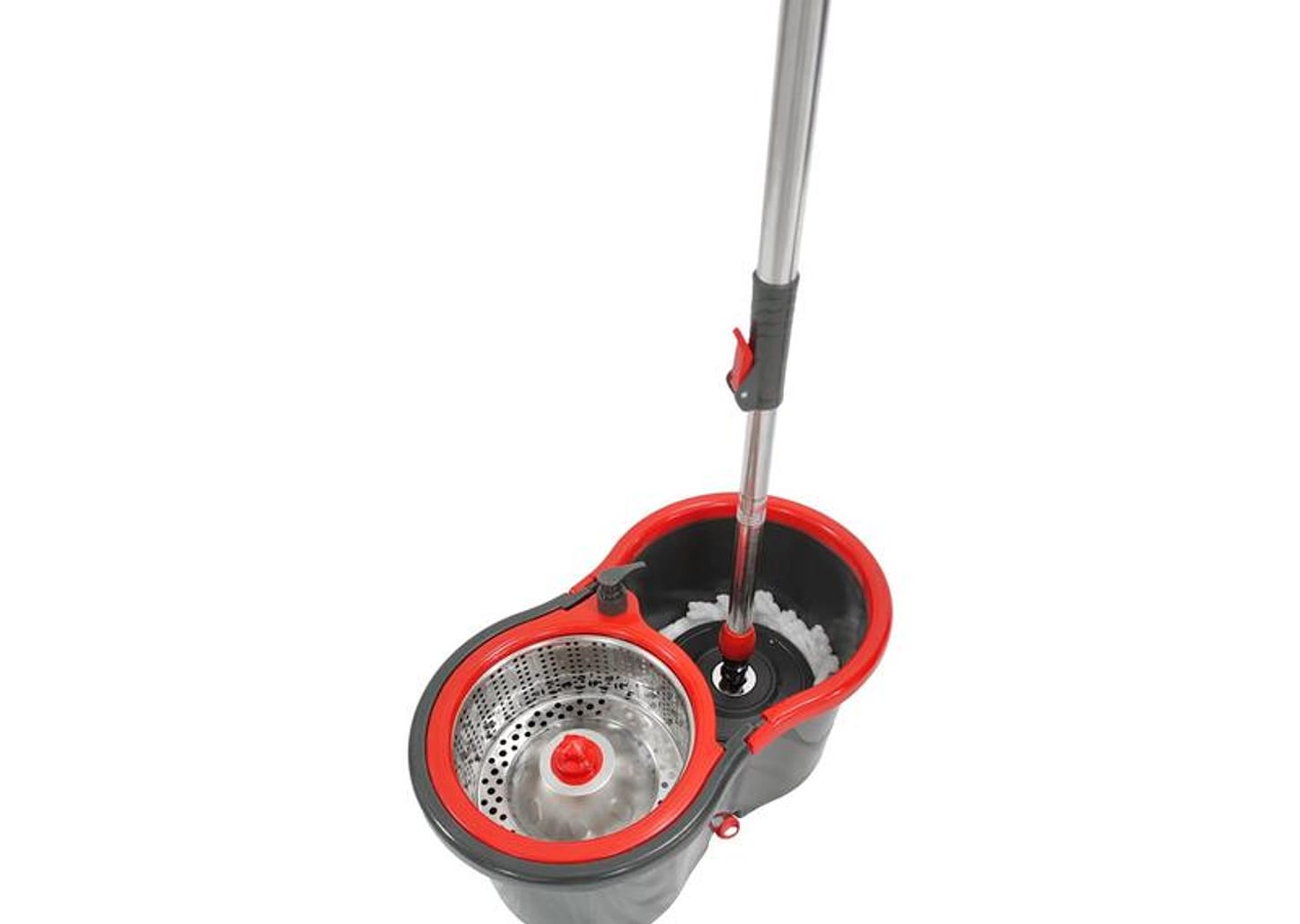 Mop Giratório Powermaid Giratório Pro Preto e Vermelho