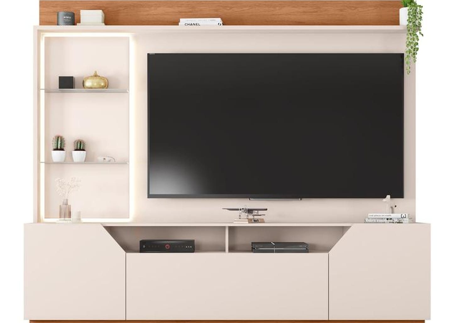 Estante Home para TV até 65” 2 Portas Caemmun Vesper