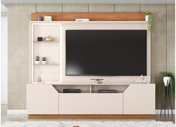 Estante Home para TV até 65” 2 Portas Caemmun Vesper