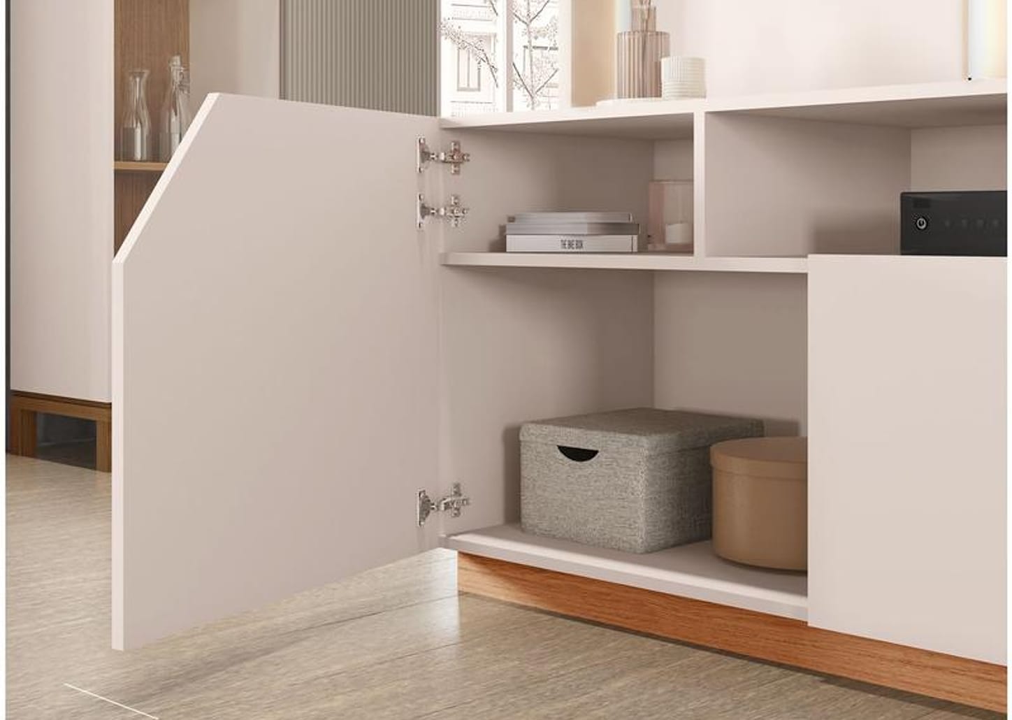 Estante Home para TV até 65” 2 Portas Caemmun Vesper