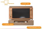 Painel para TV até 75” Caemmun Dali