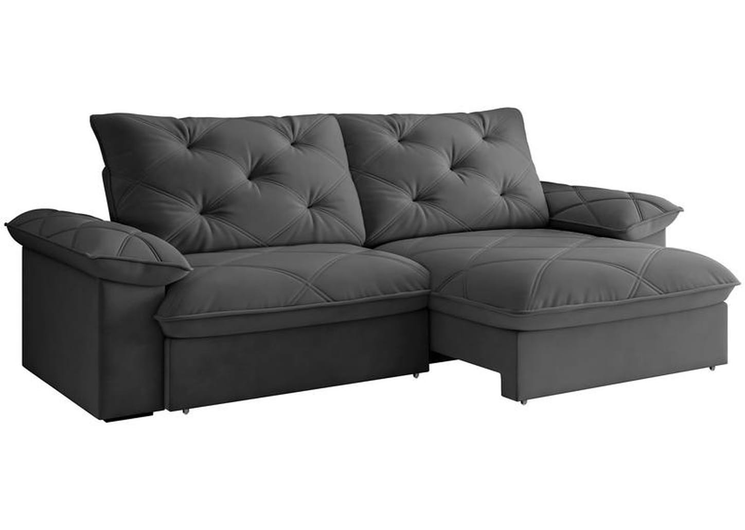 Sofá 4 Lugares Retrátil Reclinável Slim Amsterdã Besthouse