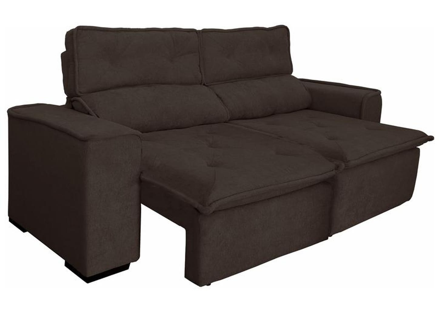 Sofá 3 Lugares Retrátil Reclinável Suede Califórnia JW Estofados