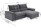 Sofá 4 Lugares Retrátil Reclinável Slim Venetto Besthouse