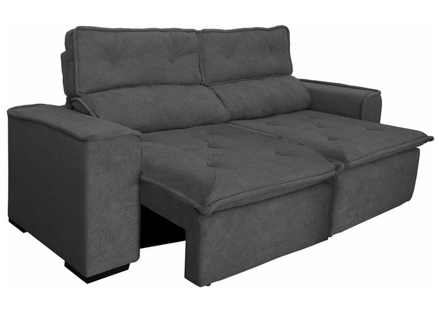 Sofá 3 Lugares Retrátil Reclinável Suede Califórnia JW Estofados