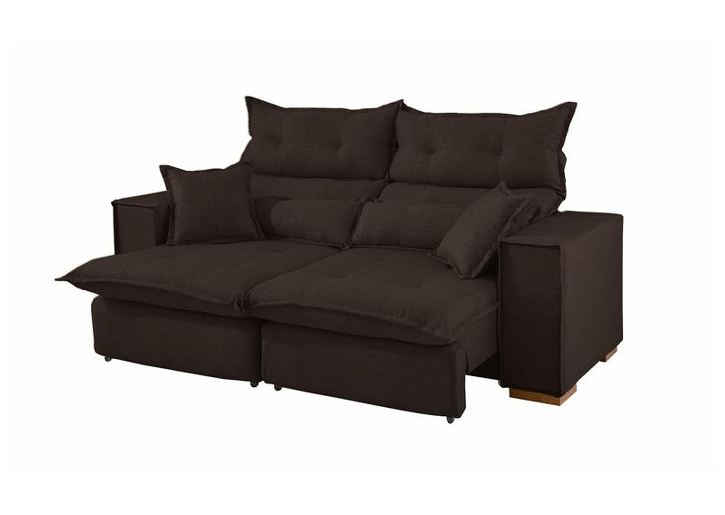 Sofá 3 Lugares Retrátil Reclinável Suede Parma JW Estofados