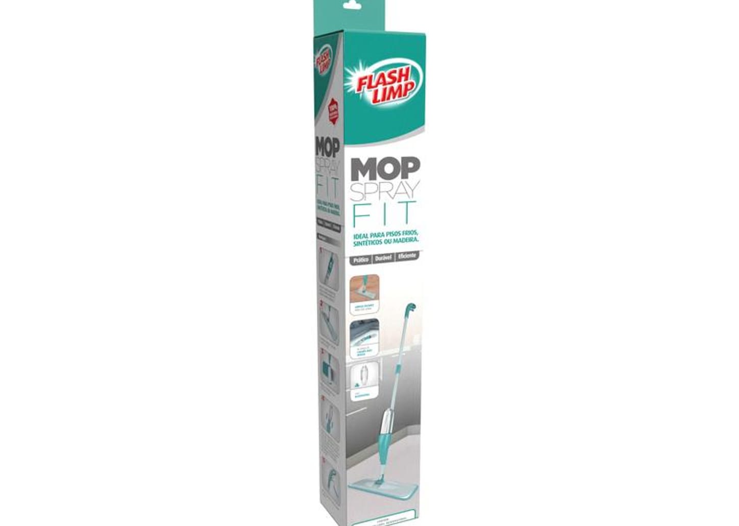 Mop Spray Fit Flashlimp com Refil Microfibra