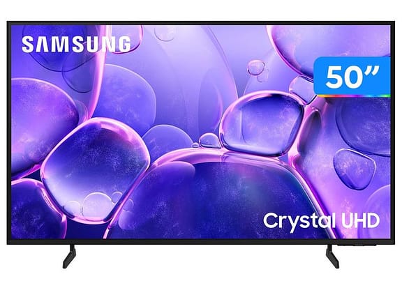 Smart TV 50" Samsung UHD 4K Crystal UHD U8600F UN50U8600FGXZD Tizen Crystal 4K Bixby e Alexa 3 HDMI