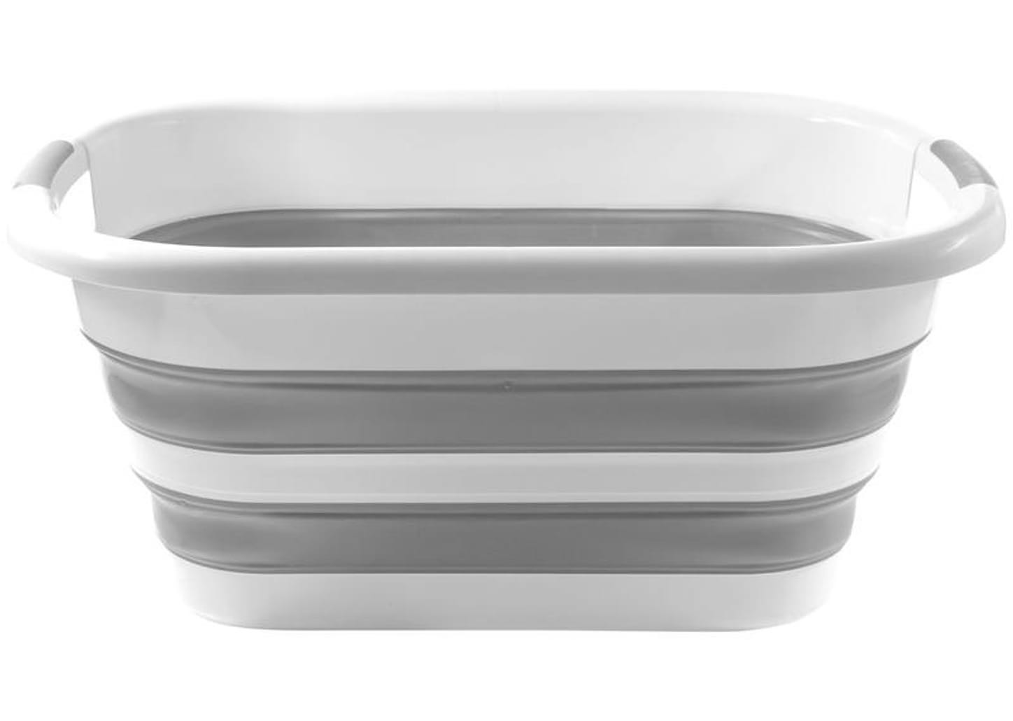 Cesto Organizador Oval 26L Branco e Cinza Powermaid 126033809165