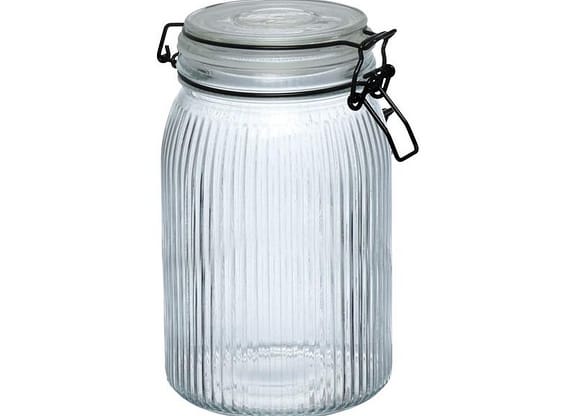 Pote de Vidro Hermético Hauskraft com Tampa Redondo 1,4L Millo