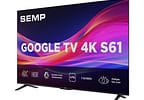 Smart TV 50" Semp 4K UHD LED S61 Google TV AiPQ Pro Google Assistente 3 HDMI