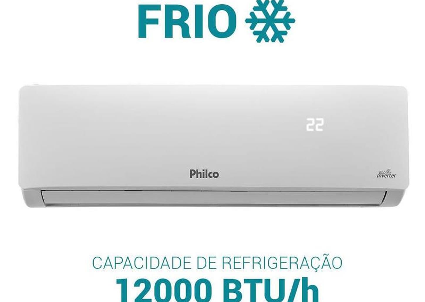 Ar-condicionado Split 12.000 BTUs Philco Eco Inverter Quente e Frio PAC12QC
